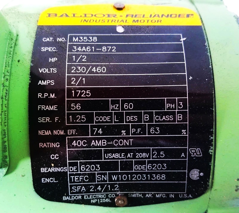 How To Read An Electric Motor Nameplate