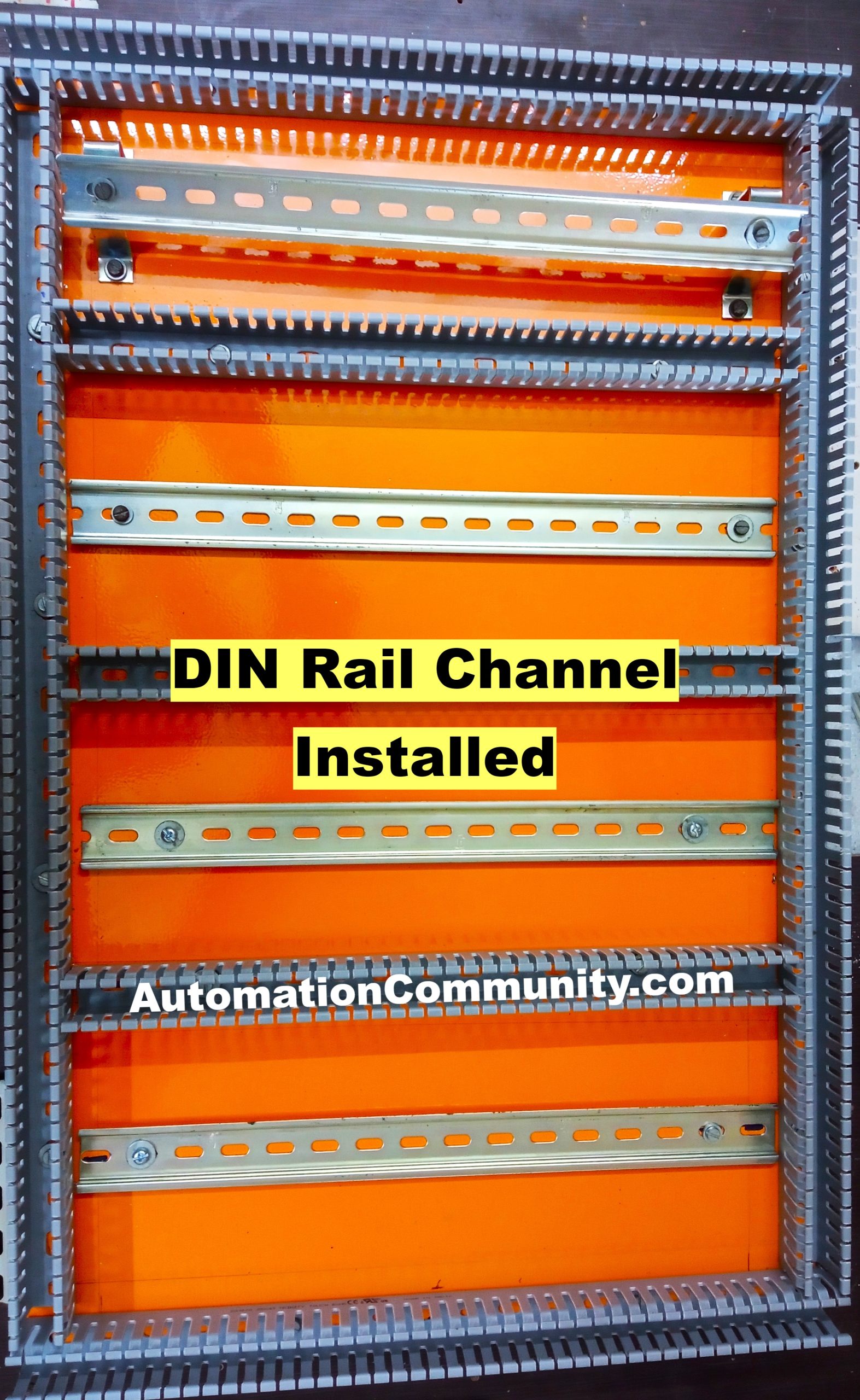 Installation of DIN Rail Channel