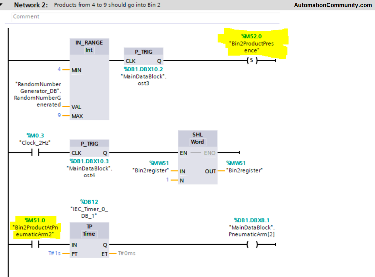 PLC Sorting Machine Example