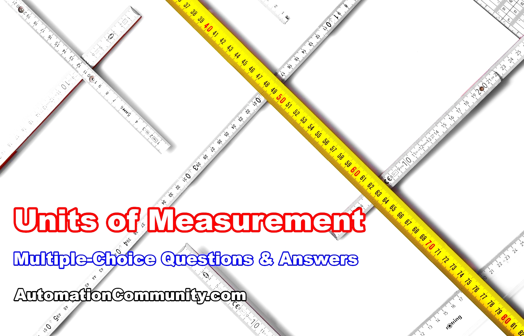 Units of Measurement Multiple-Choice Questions and Answers