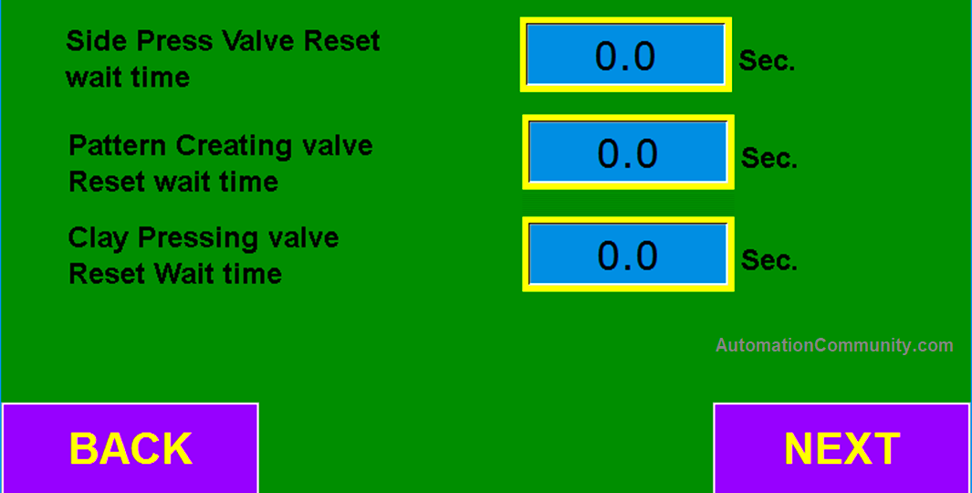 HMI Program for Clay Machine