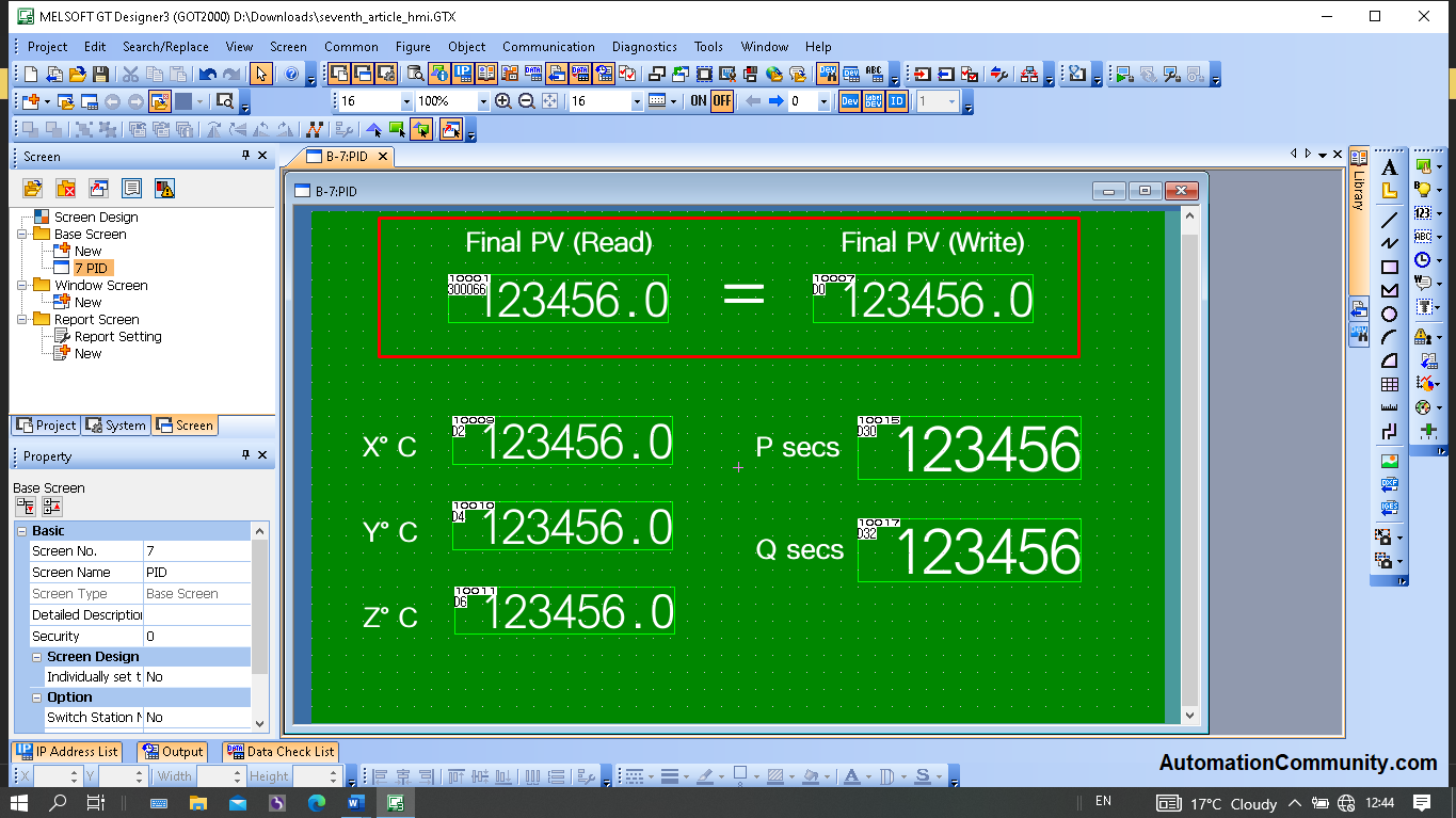 PID Controller to PLC Logic