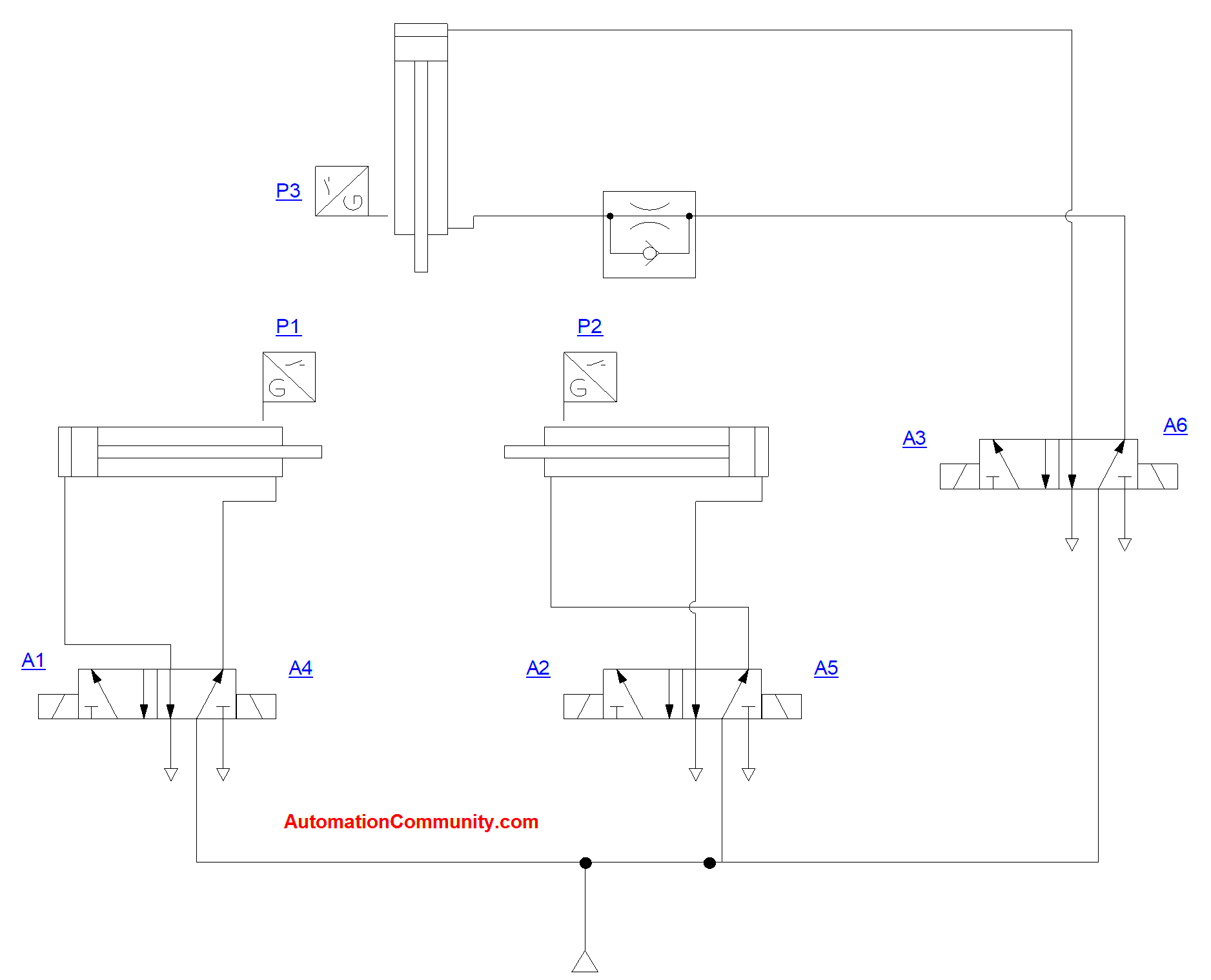Press Machine Pneumatic Circuit
