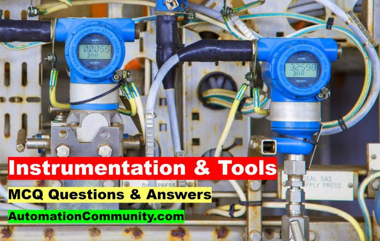 Instrumentation And Tools Multiple Choice Questions And Answers